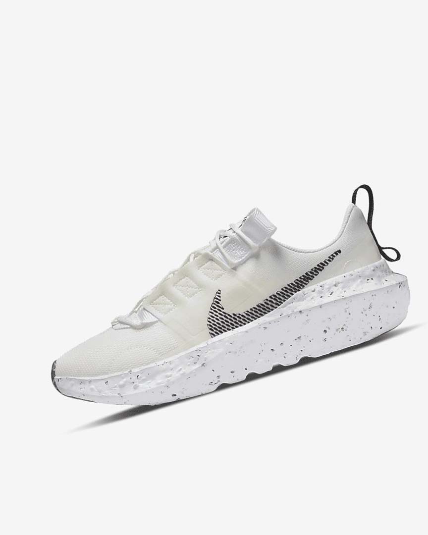 White / White / Black Nike Crater Impact Women\'s Sneakers | CA_4770