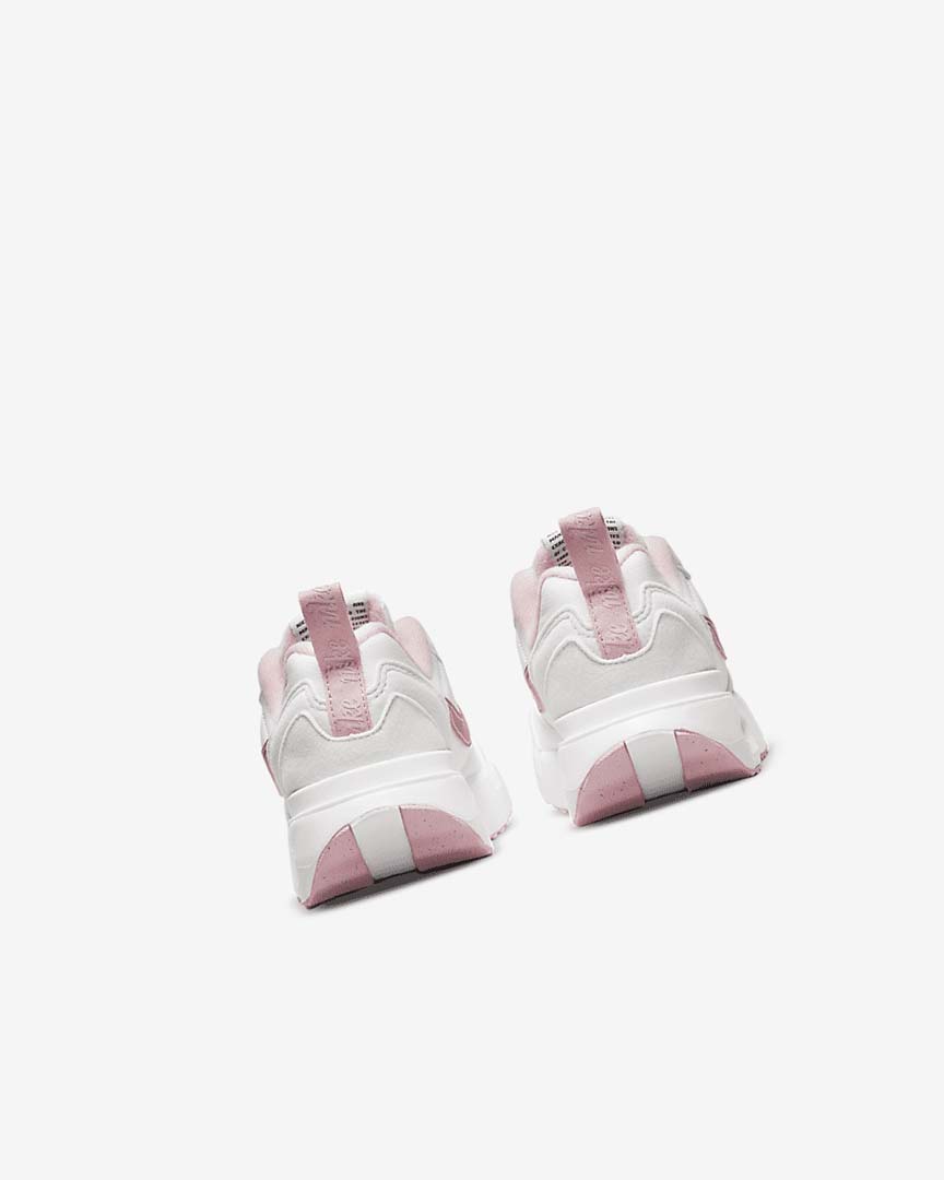 White / White / Black / Pink Nike Air Max Dawn Girls' Sneakers | CA_2990
