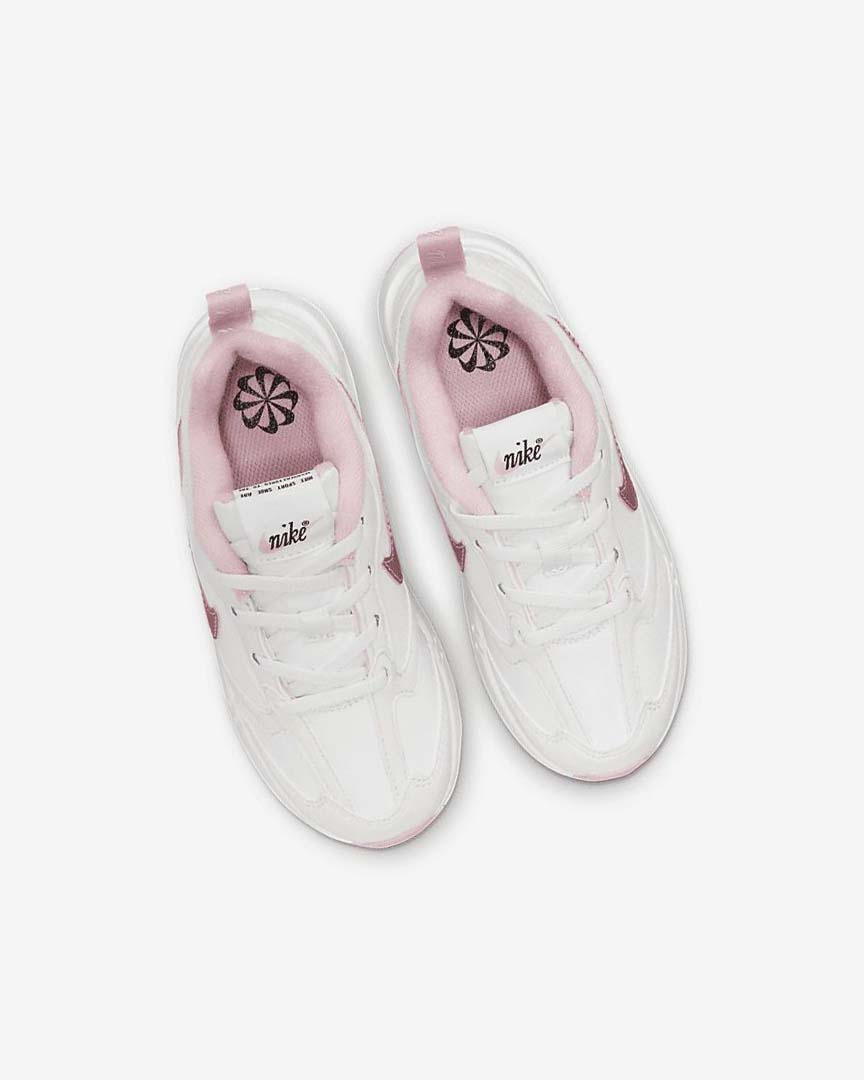 White / White / Black / Pink Nike Air Max Dawn Boys' Sneakers | CA_4944