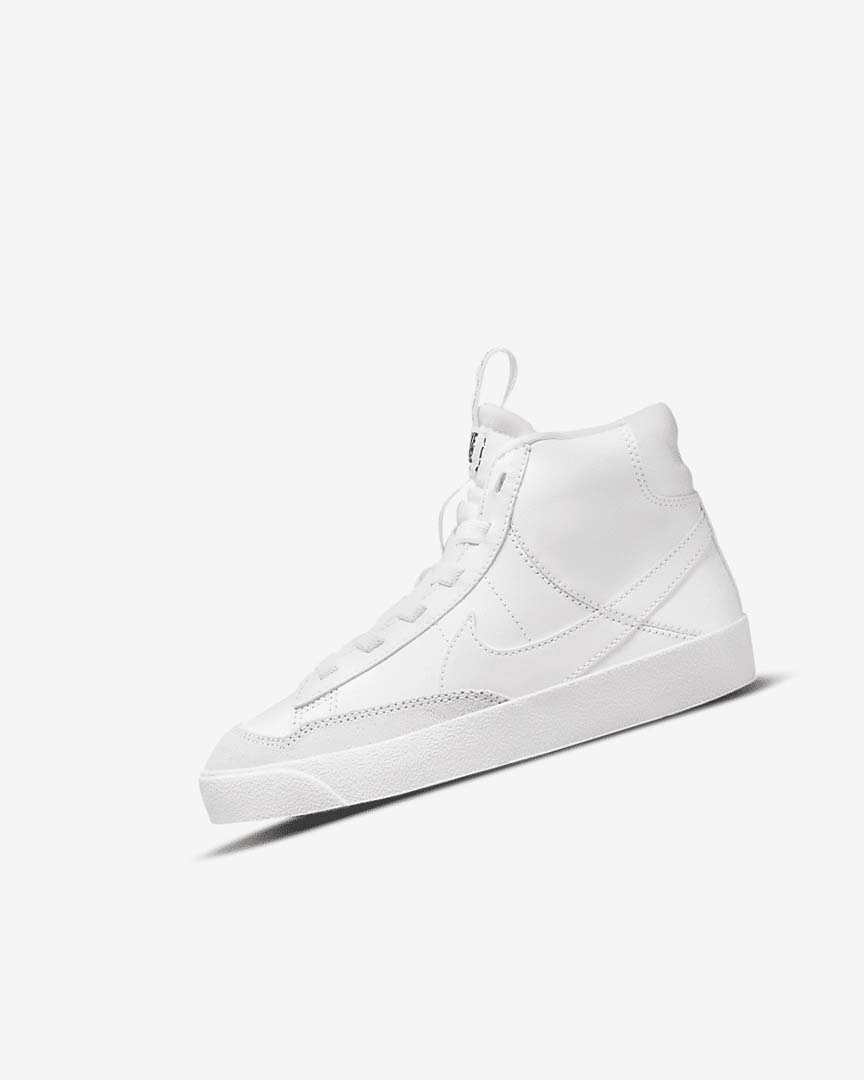 White / White / Black / White Nike Blazer Mid \'77 SE Dance Girls\' Sneakers | CA_5071