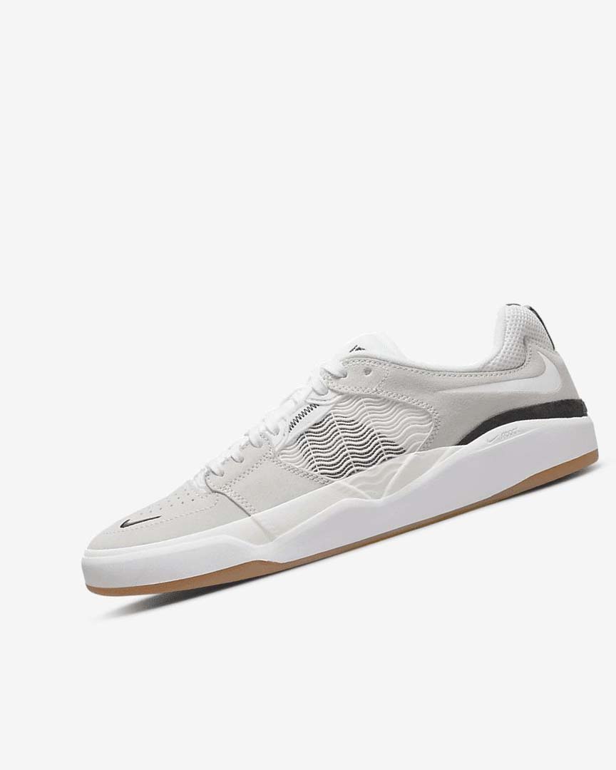 White / White / Black / White Nike SB Ishod Wair Women\'s Skate Shoes | CA_2610