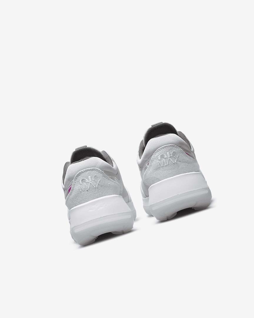 White / White / Blue Grey Nike Air Max Motif Girls' Shoes | CA_2467
