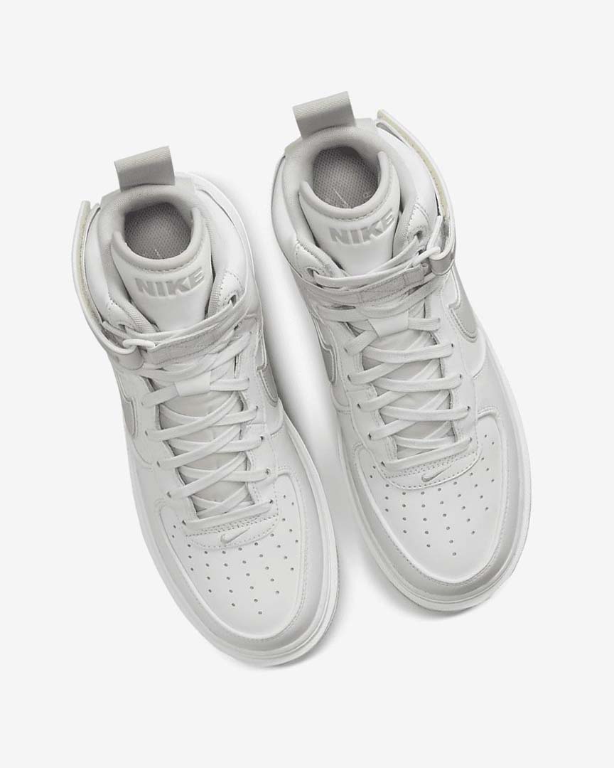White / White / Light Beige Nike Air Force 1 Men's Boots | CA_2934