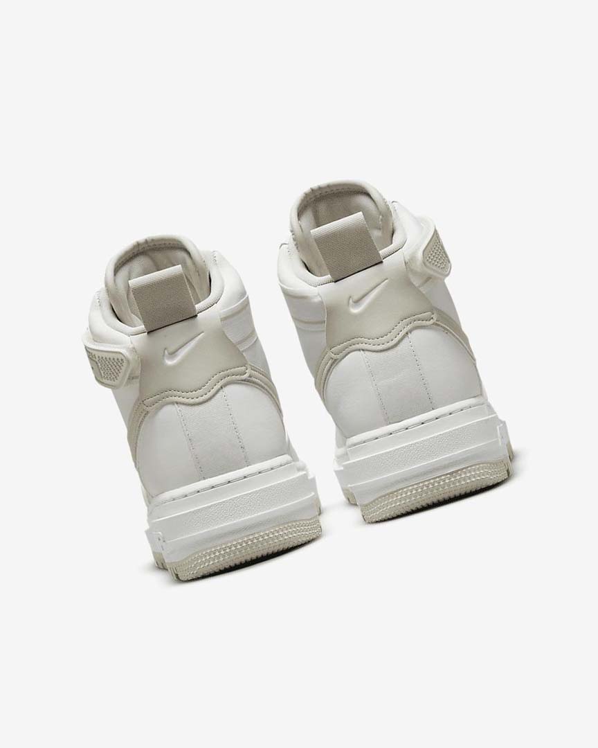 White / White / Light Beige Nike Air Force 1 Men's Boots | CA_2934