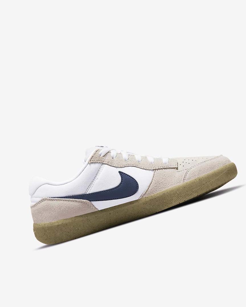 White / White / Light Brown / Navy Nike SB Force 58 Women's Skate Shoes | CA_2318