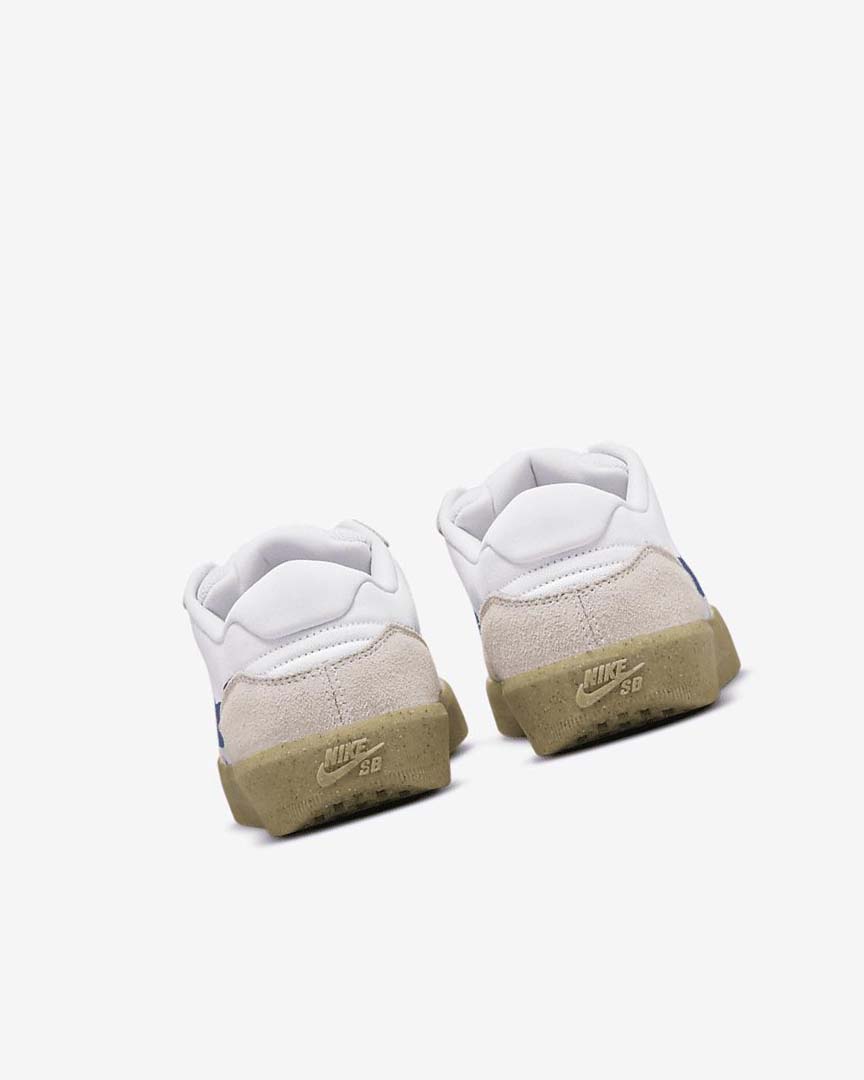 White / White / Light Brown / Navy Nike SB Force 58 Women's Skate Shoes | CA_2318