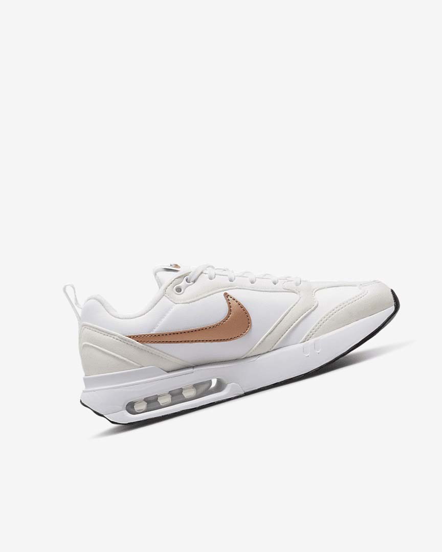 White / White / Metal Red Brown Nike Air Max Dawn Boys' Sneakers | CA_5162
