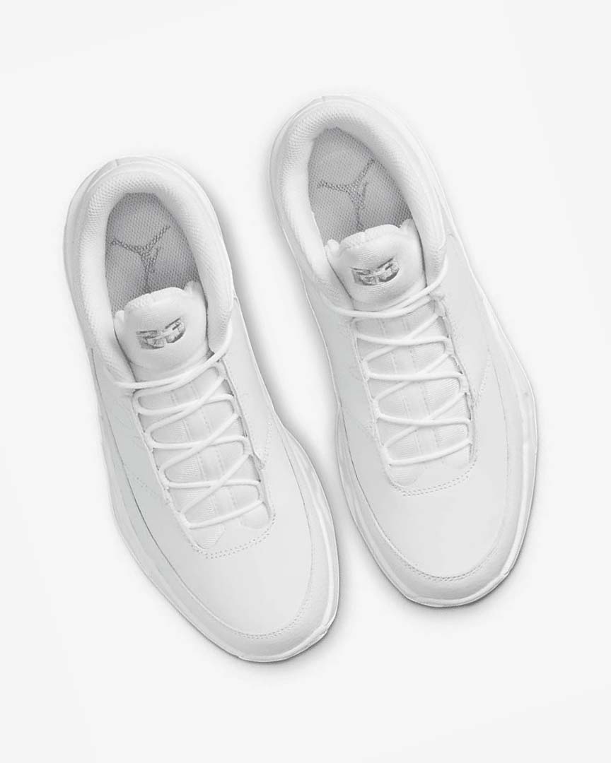 White / White / Metal Silver Nike Jordan Max Aura 3 Men's Basketball Shoes | CA_2418