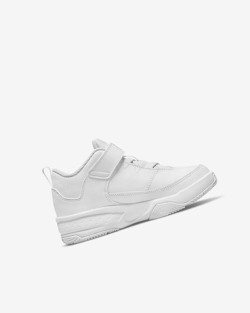 White / White / Metal Silver Nike Jordan Max Aura 3 Boys' Basketball Shoes | CA_4662