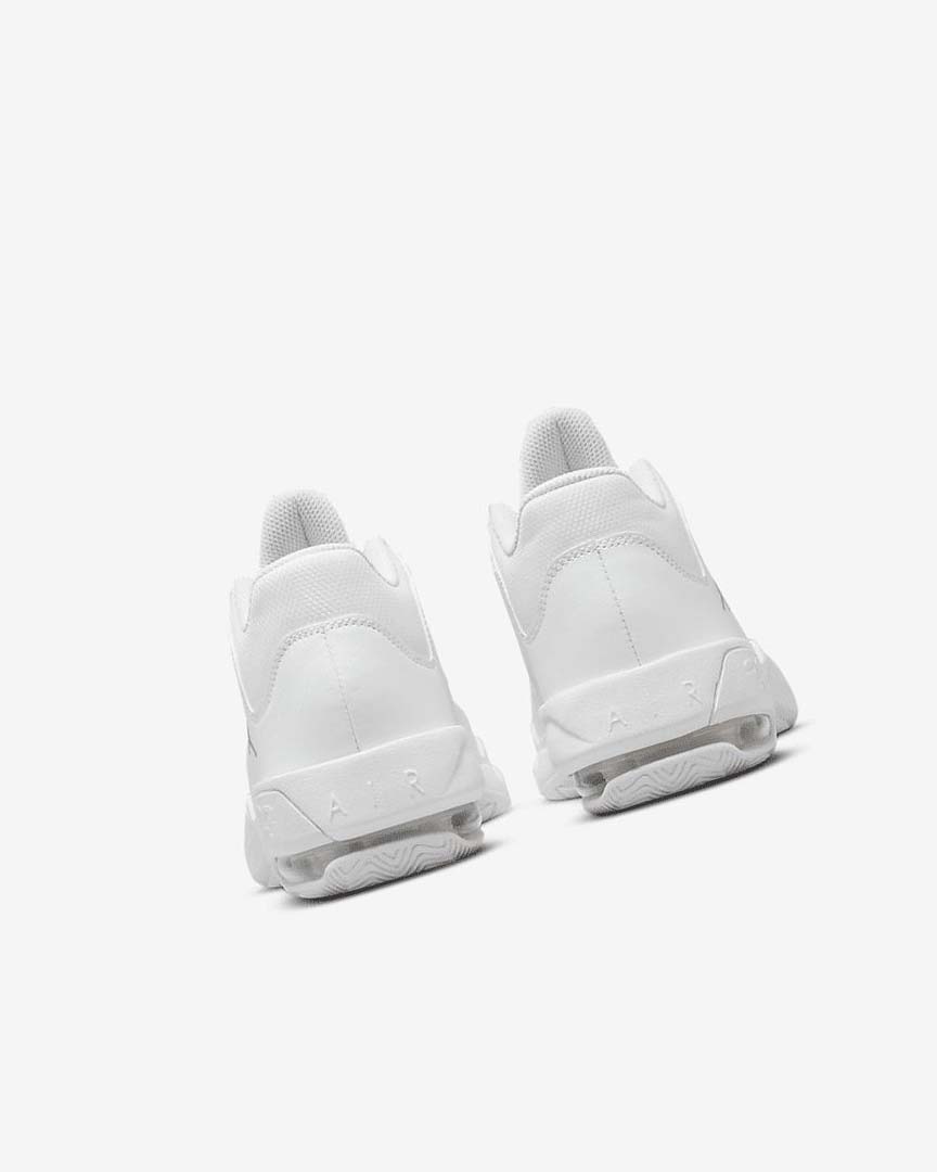 White / White / Metal Silver Nike Jordan Max Aura 3 Boys' Basketball Shoes | CA_4794