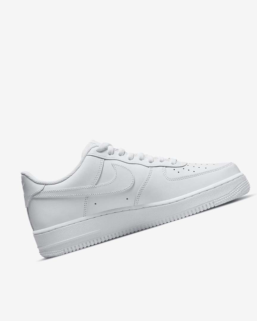 White / White Nike Air Force 1 '07 Men's Sneakers | CA_5059