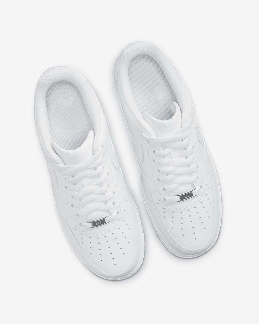 White / White Nike Air Force 1 '07 Men's Sneakers | CA_5059