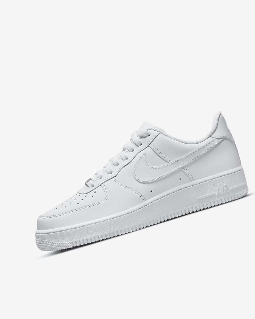 White / White Nike Air Force 1 \'07 Men\'s Sneakers | CA_5059