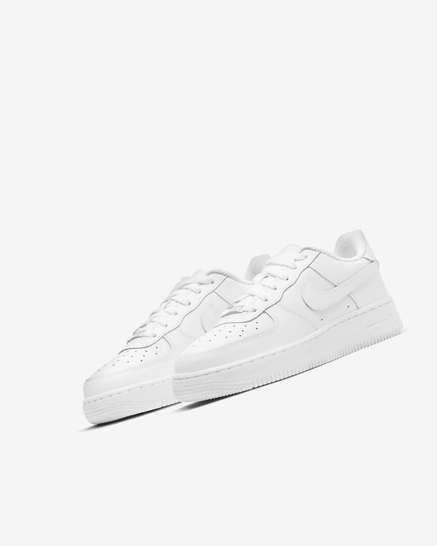 White / White Nike Air Force 1 LE Boys' Sneakers | CA_3240