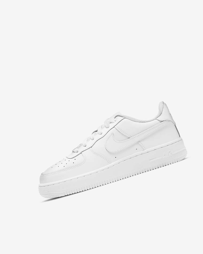 White / White Nike Air Force 1 LE Boys\' Sneakers | CA_3240