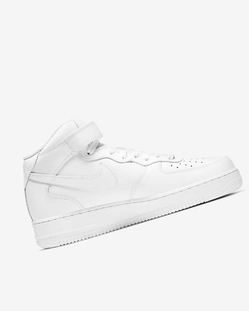 White / White Nike Air Force 1 Mid '07 Men's Sneakers | CA_1166