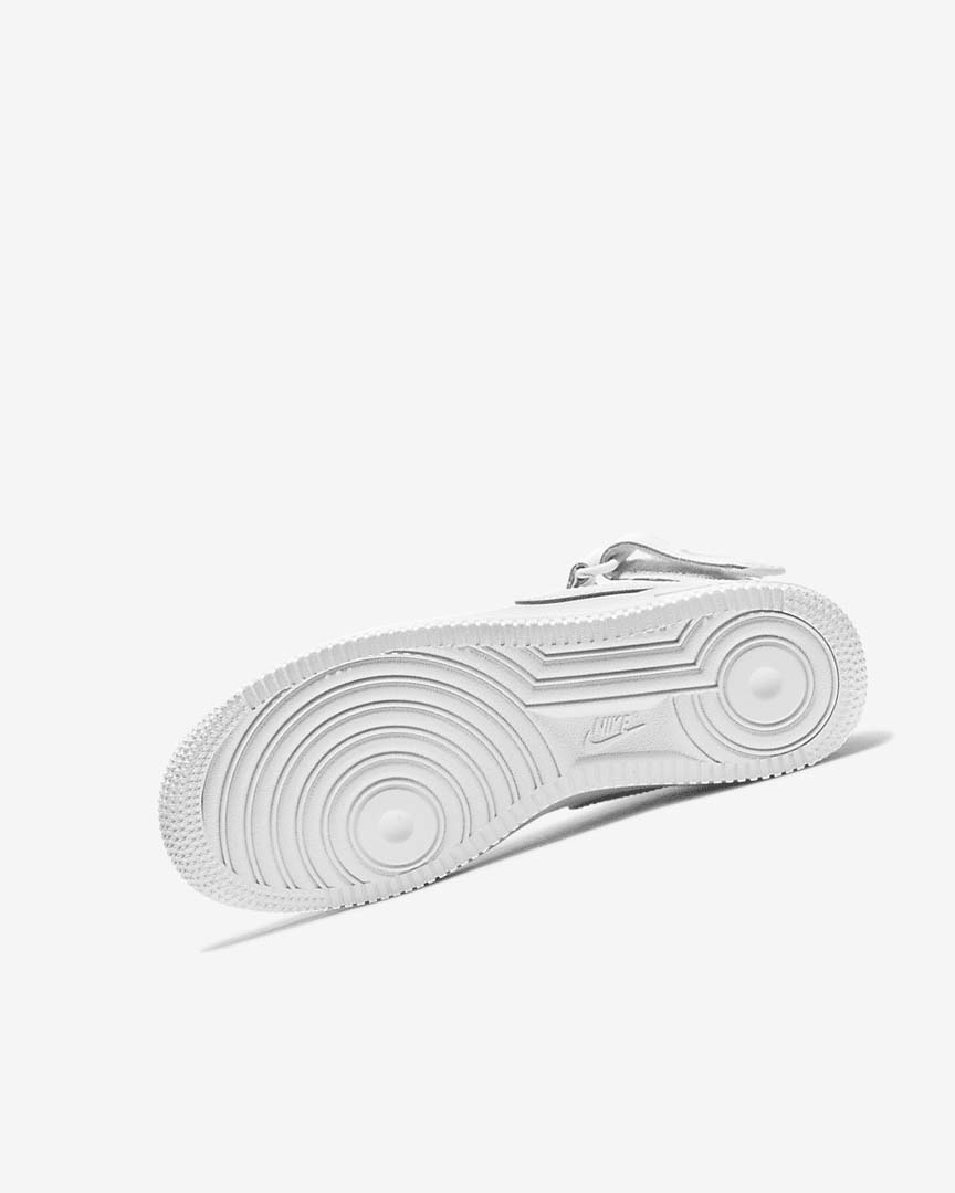White / White Nike Air Force 1 Mid LE Girls' Sneakers | CA_3285