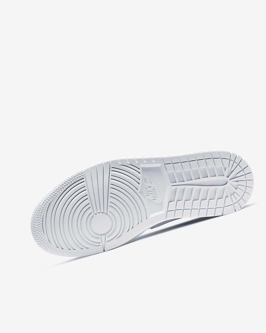 White / White Nike Air Jordan 1 Mid Women's Sneakers | CA_2821