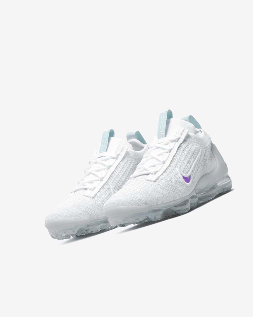 White / White Nike Air VaporMax 2021 FK Boys' Sneakers | CA_1201