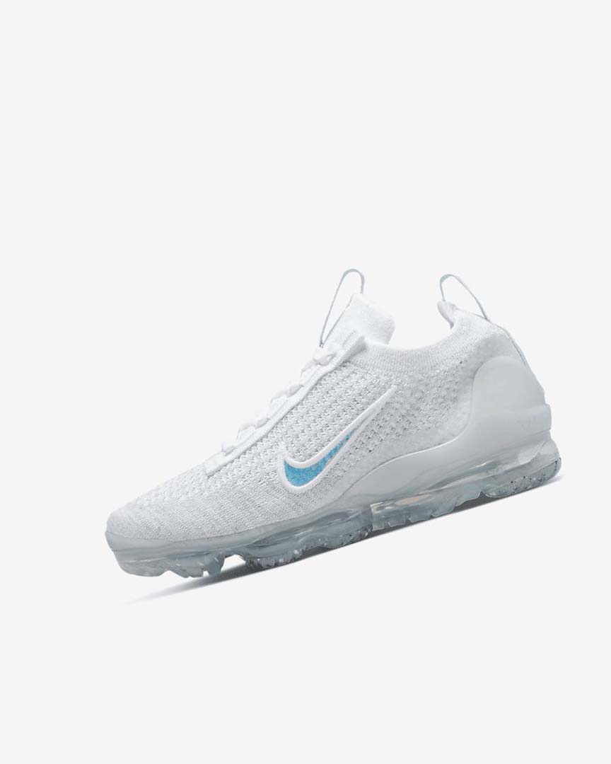 White / White Nike Air VaporMax 2021 FK Boys\' Sneakers | CA_1201