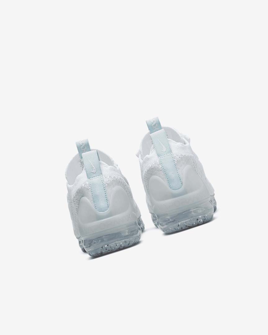 White / White Nike Air VaporMax 2021 FK Girls' Sneakers | CA_2404