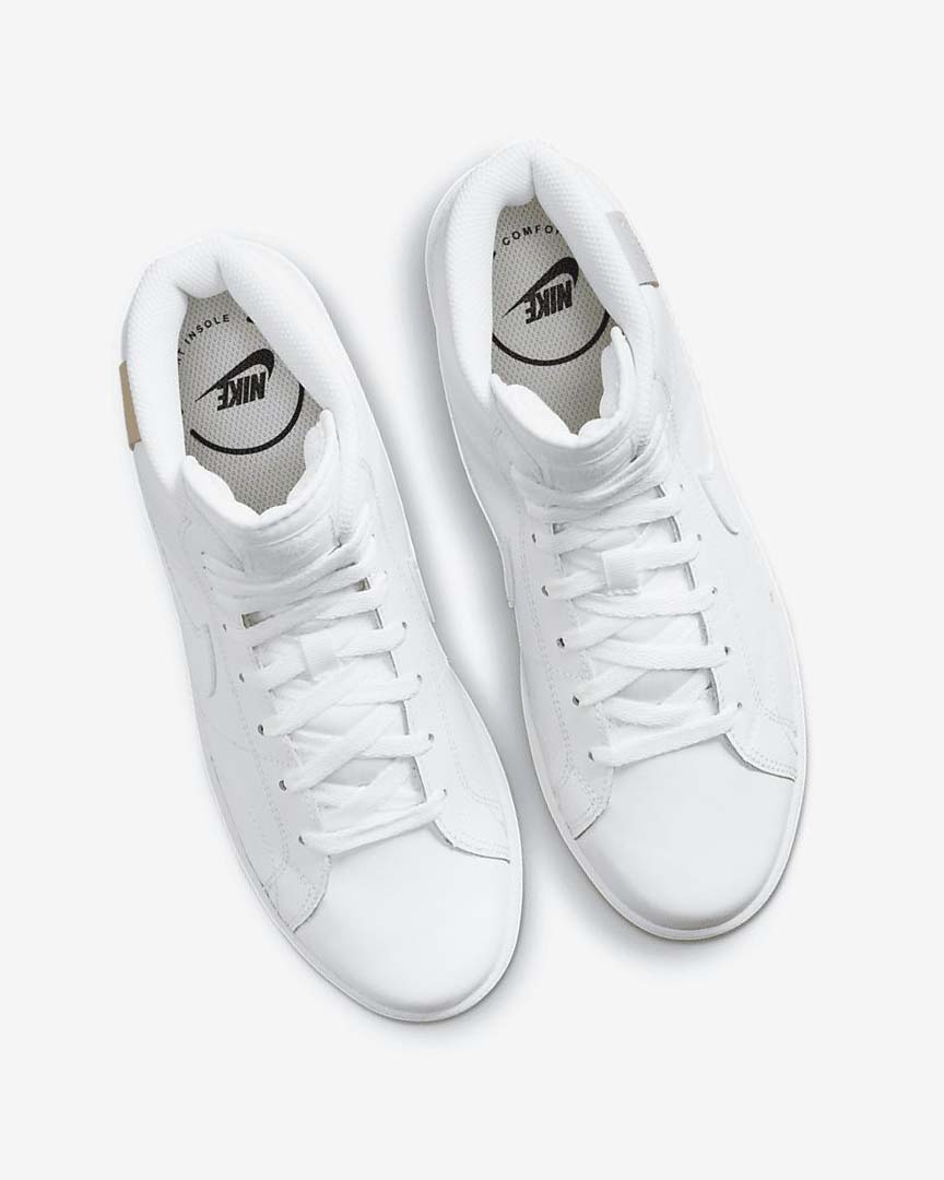 White / White Nike Court Royale 2 Mid Women's Sneakers | CA_5546