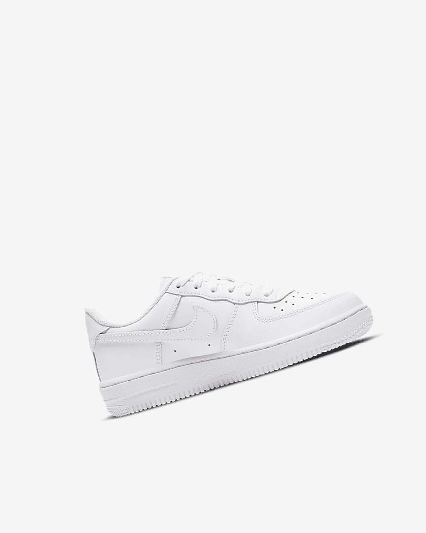 White / White Nike Force 1 LE Boys' Shoes | CA_2544