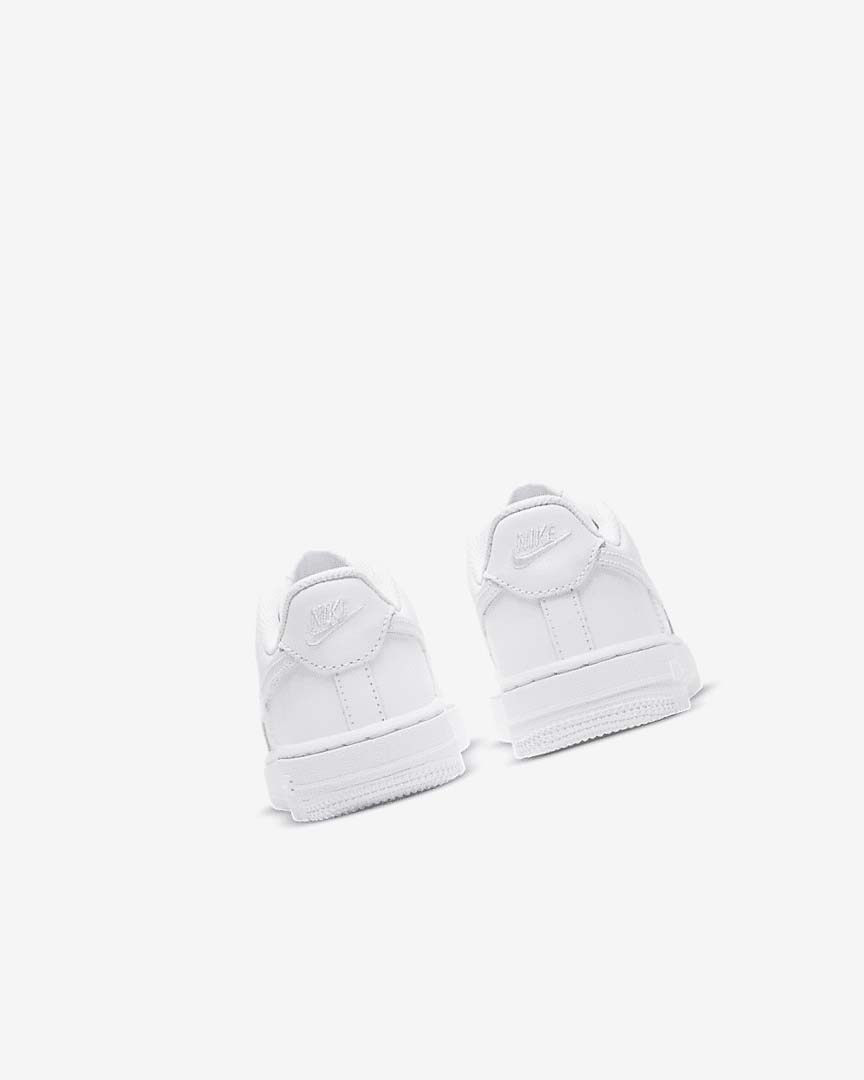 White / White Nike Force 1 LE Girls' Shoes | CA_3210