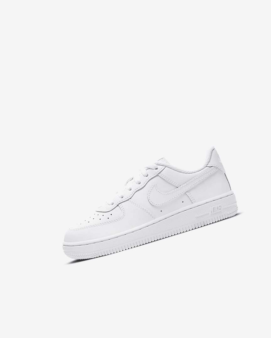 White / White Nike Force 1 LE Girls\' Shoes | CA_3210
