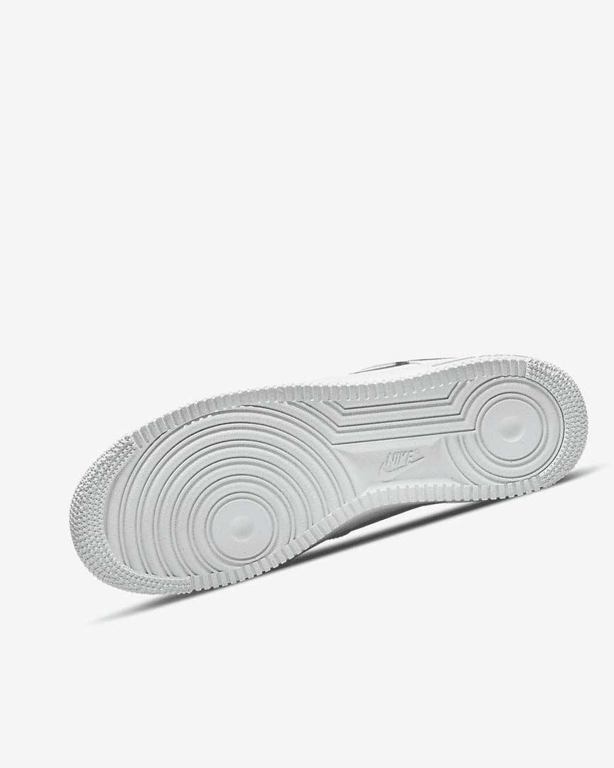 White / White / Orange / Black Nike Air Force 1 '07 Men's Sneakers | CA_2460