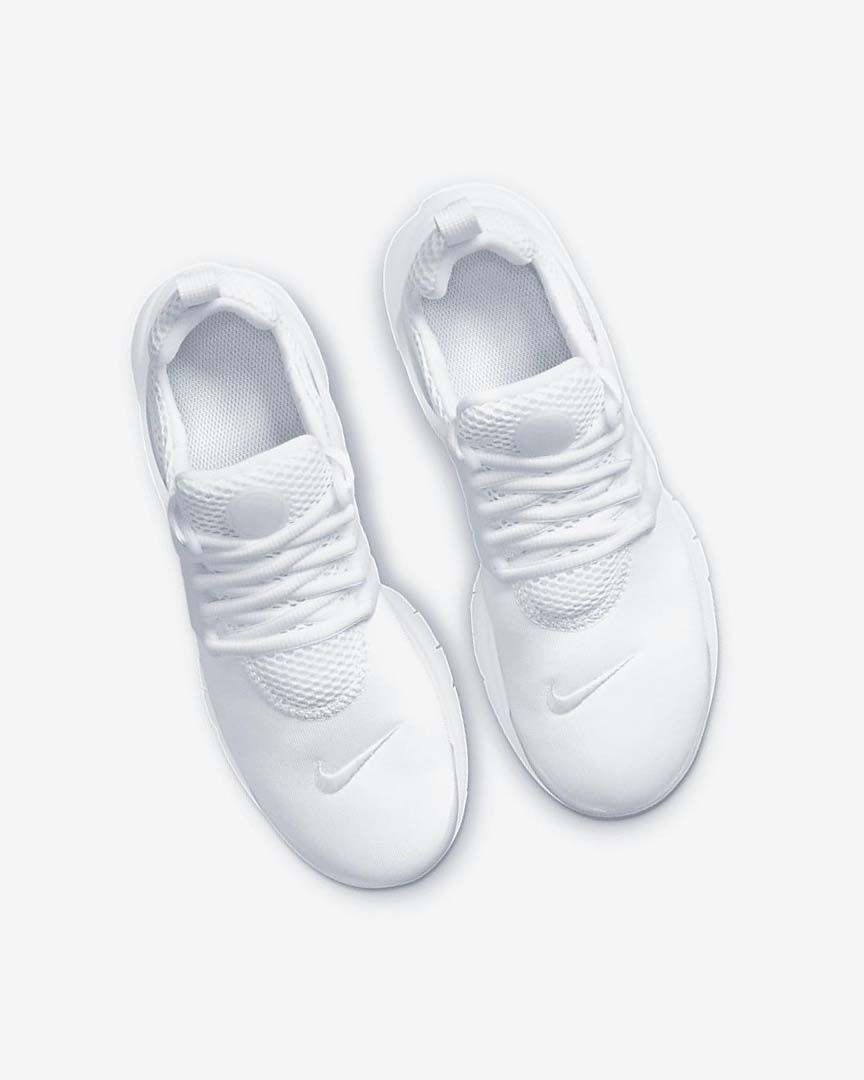 White / White / Platinum / White Nike Presto Boys' Shoes | CA_2472