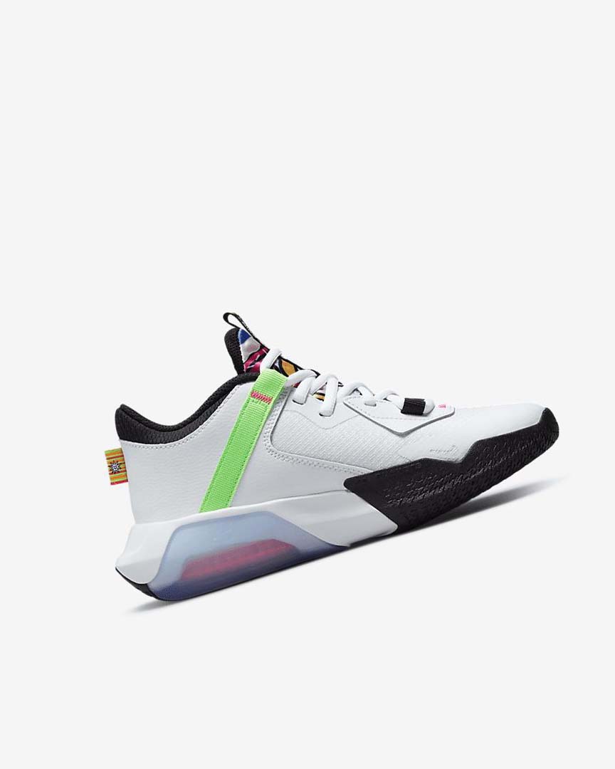 White / White / Royal / Black Nike Air Zoom Crossover Boys' Basketball Shoes | CA_2332