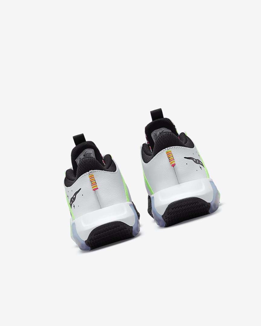 White / White / Royal / Black Nike Air Zoom Crossover Boys' Basketball Shoes | CA_2332