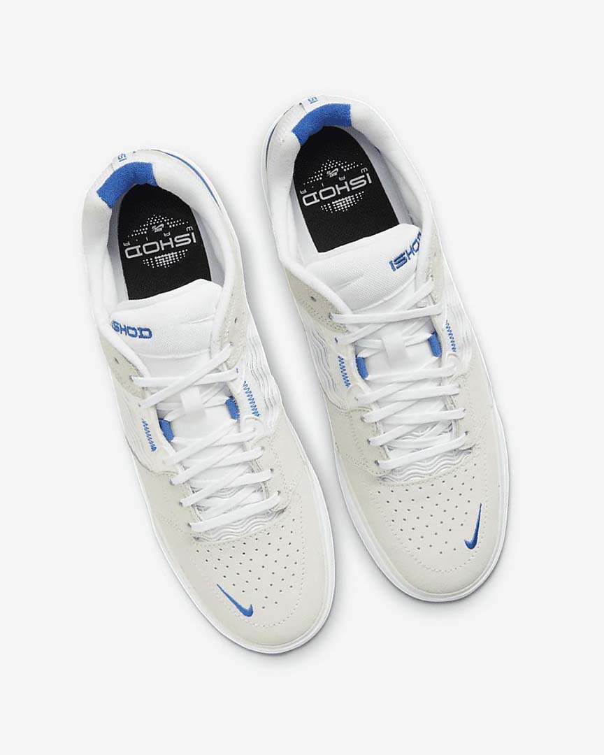 White / White / Royal / White Nike SB Ishod Wair Women's Skate Shoes | CA_3278