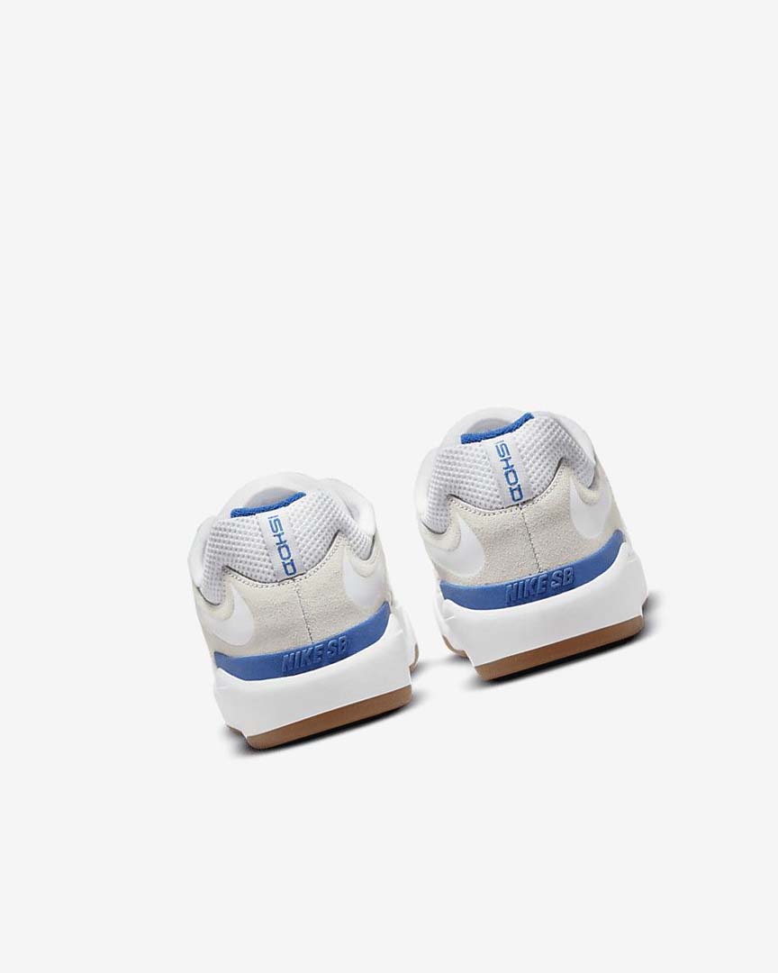 White / White / Royal / White Nike SB Ishod Wair Women's Skate Shoes | CA_3278