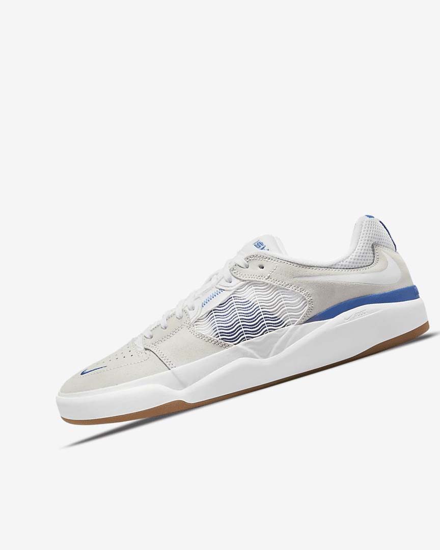 White / White / Royal / White Nike SB Ishod Wair Women\'s Skate Shoes | CA_3278
