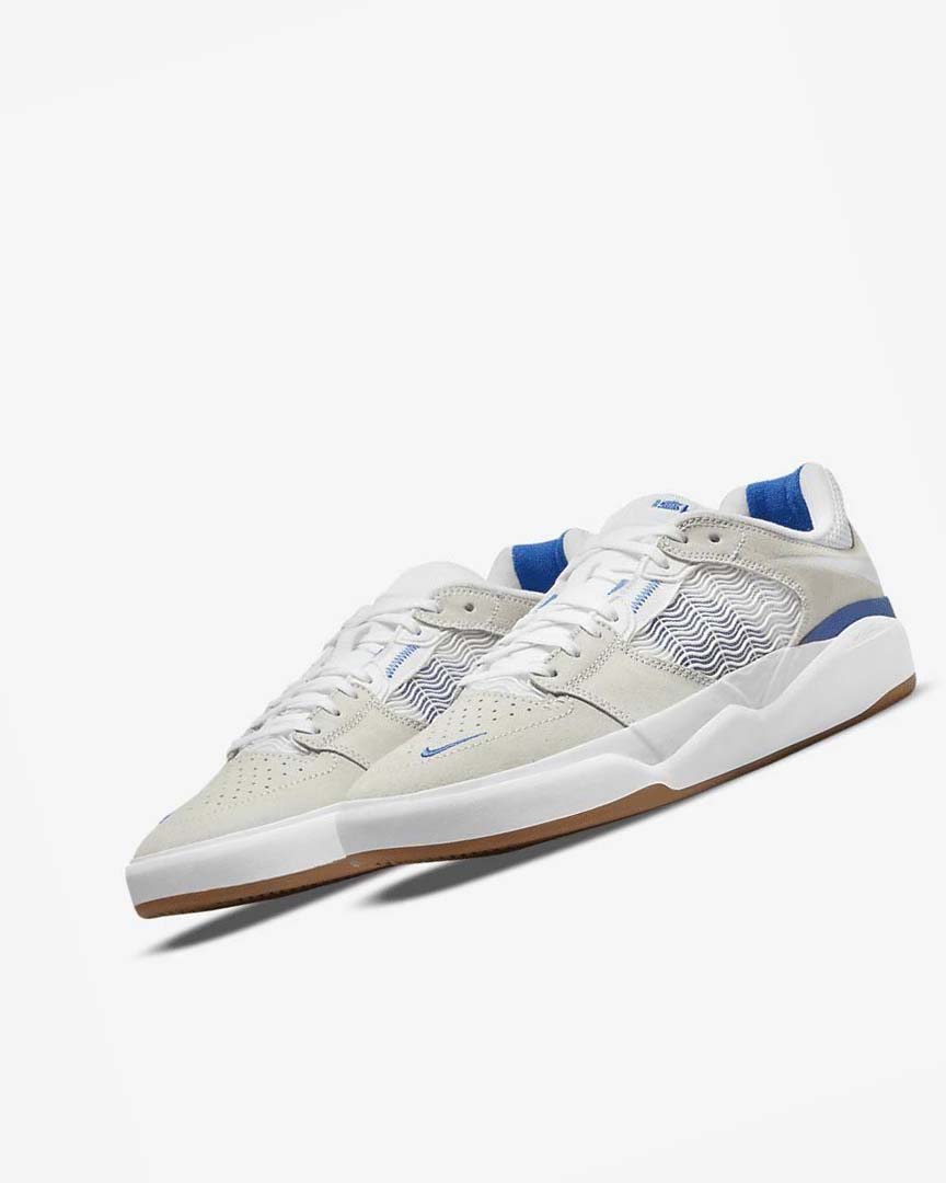 White / White / Royal / White Nike SB Ishod Wair Men's Skate Shoes | CA_5569