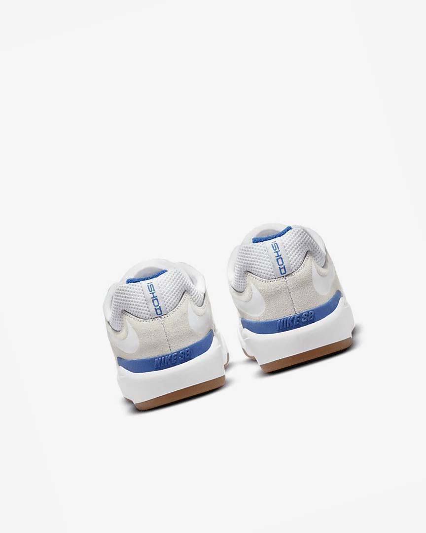 White / White / Royal / White Nike SB Ishod Wair Men's Skate Shoes | CA_5569