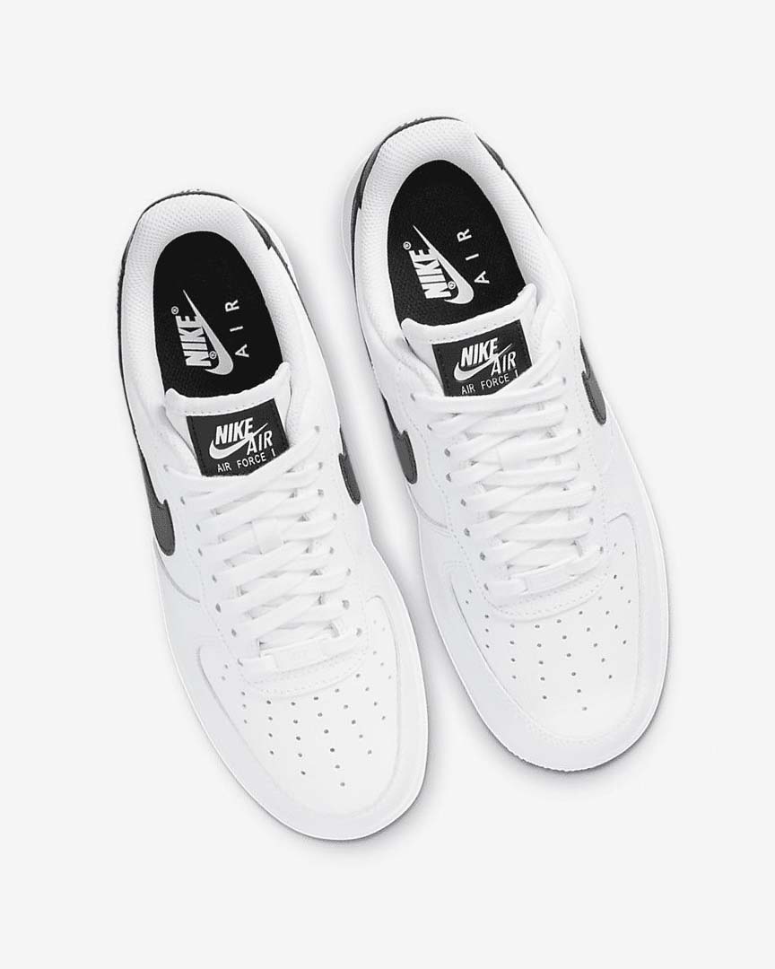 White / White / White / Black Nike Air Force 1 '07 Women's Sneakers | CA_2569