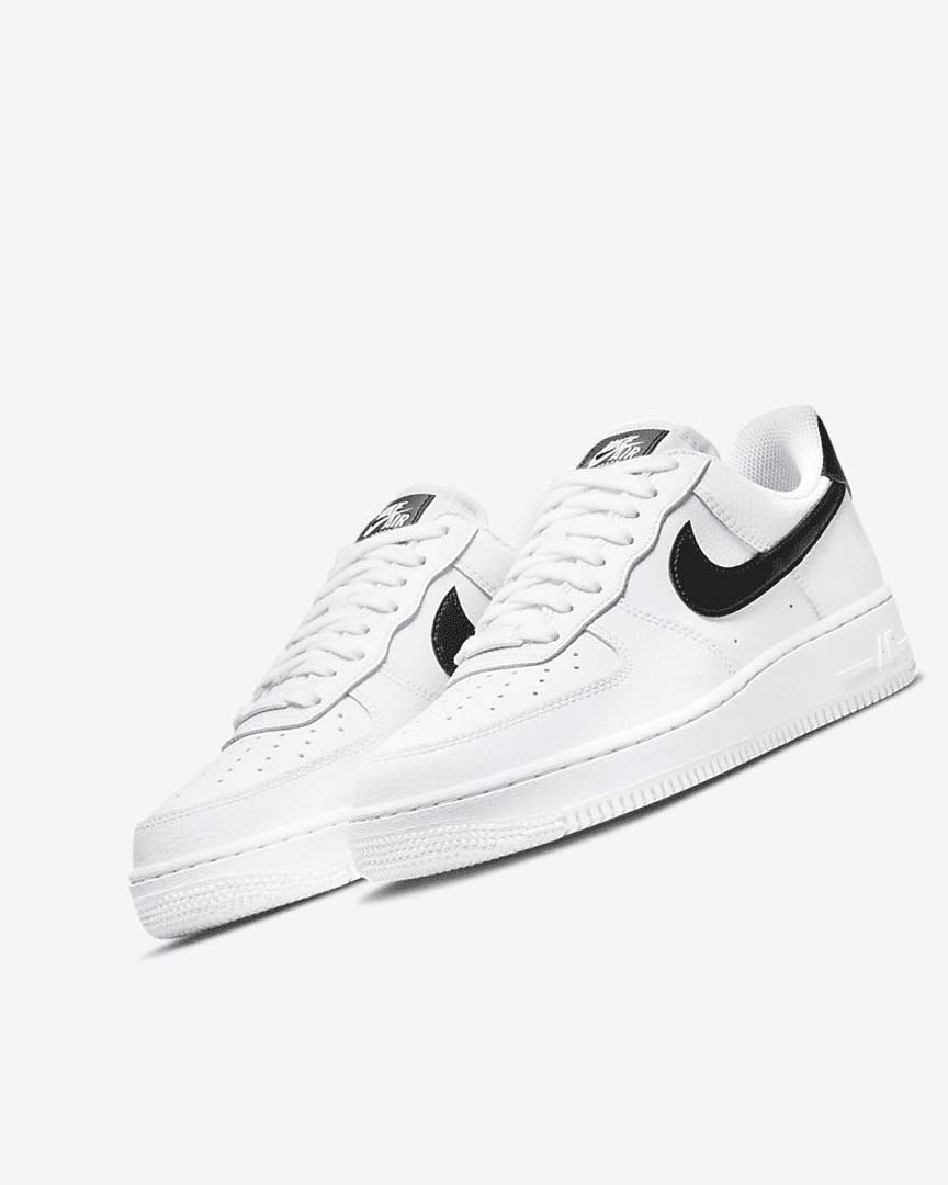 White / White / White / Black Nike Air Force 1 '07 Women's Sneakers | CA_2569