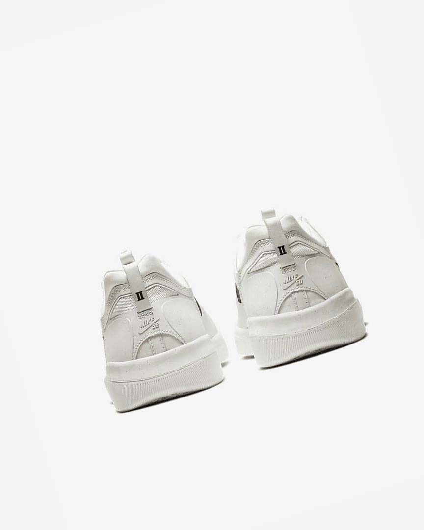 White / White / White / Black Nike SB Nyjah Free 2 Men's Skate Shoes | CA_2731