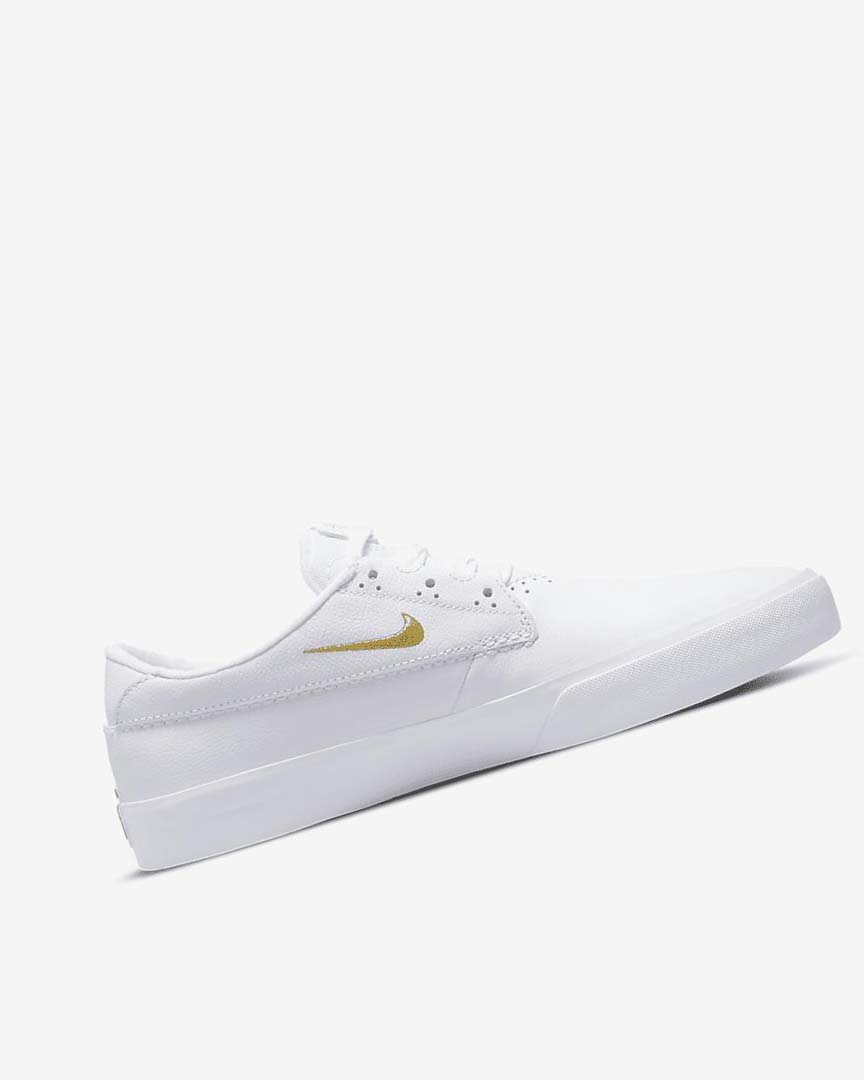 White / White / White / Metal Gold Nike SB Shane PRM Women's Skate Shoes | CA_4557