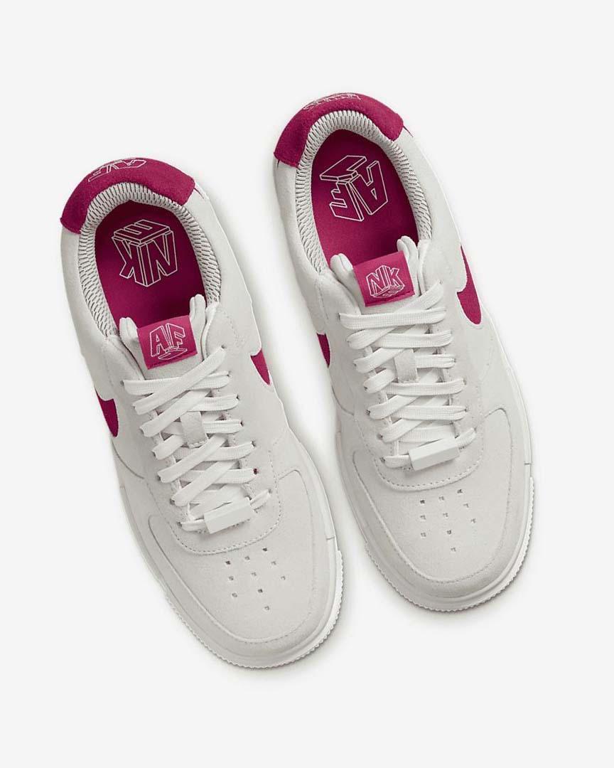 White / White / White Nike Air Force 1 Pixel Women's Sneakers | CA_5394