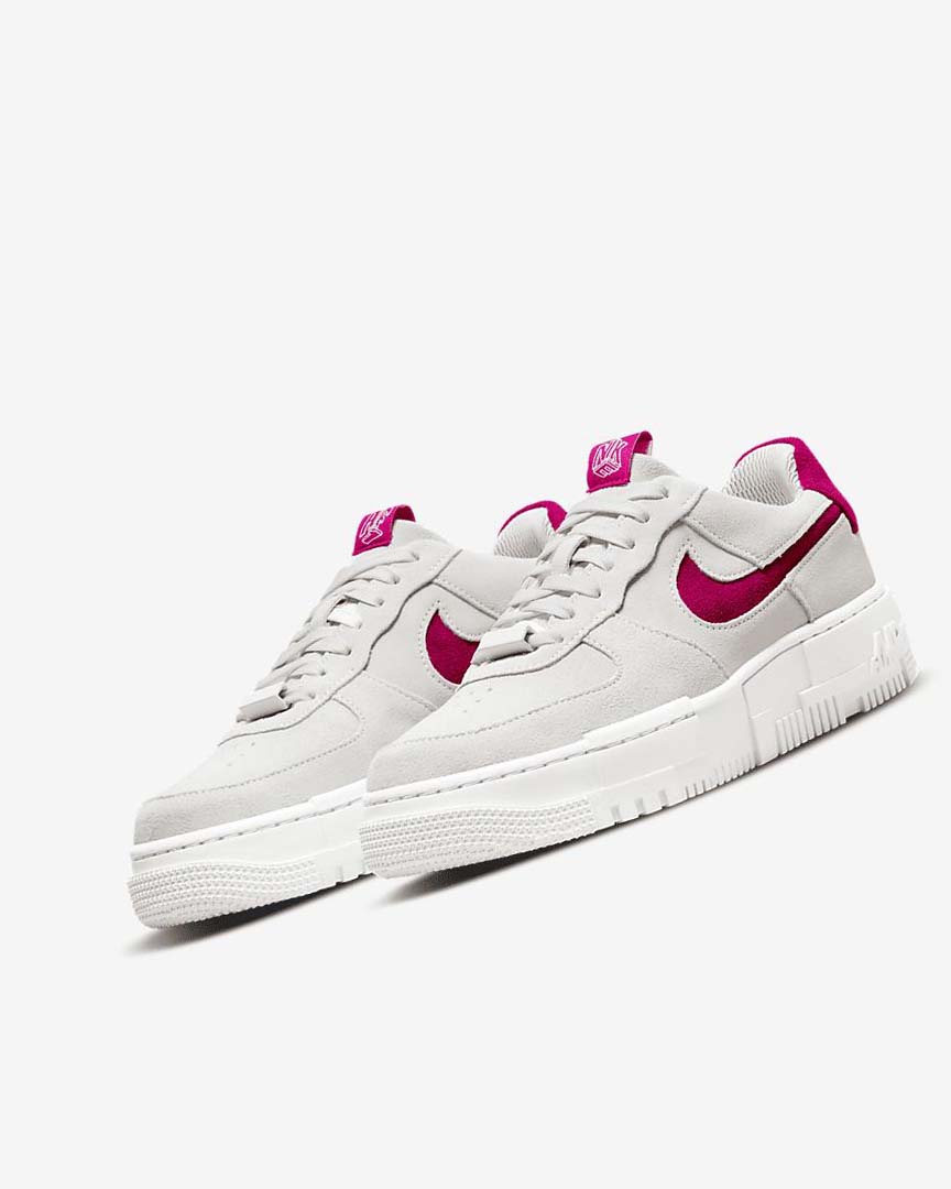 White / White / White Nike Air Force 1 Pixel Women's Sneakers | CA_5394