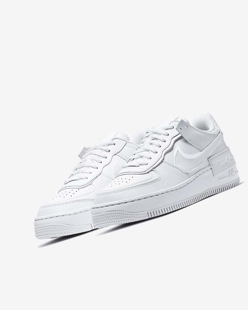 White / White / White Nike Air Force 1 Shadow Women's Sneakers | CA_5351