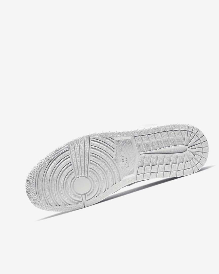 White / White / White Nike Air Jordan 1 Low Men's Sneakers | CA_2254