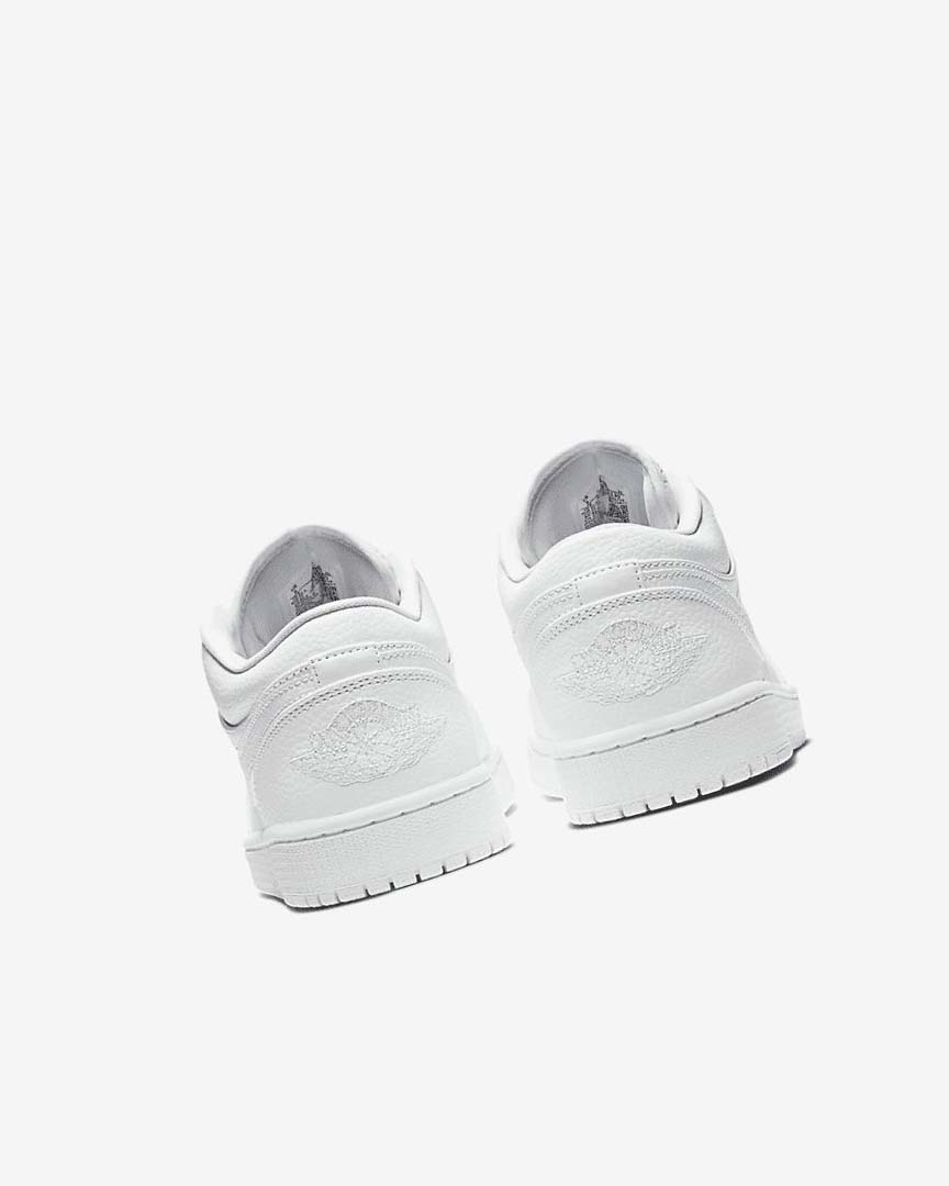 White / White / White Nike Air Jordan 1 Low Men's Sneakers | CA_2254