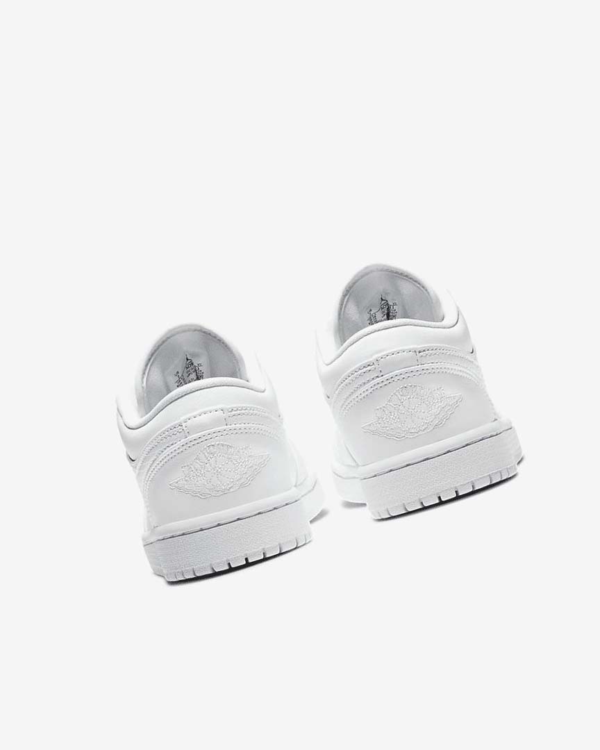 White / White / White Nike Air Jordan 1 Low Women's Sneakers | CA_2534