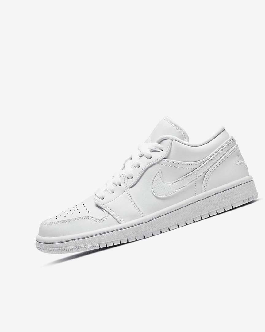 White / White / White Nike Air Jordan 1 Low Women\'s Sneakers | CA_2534
