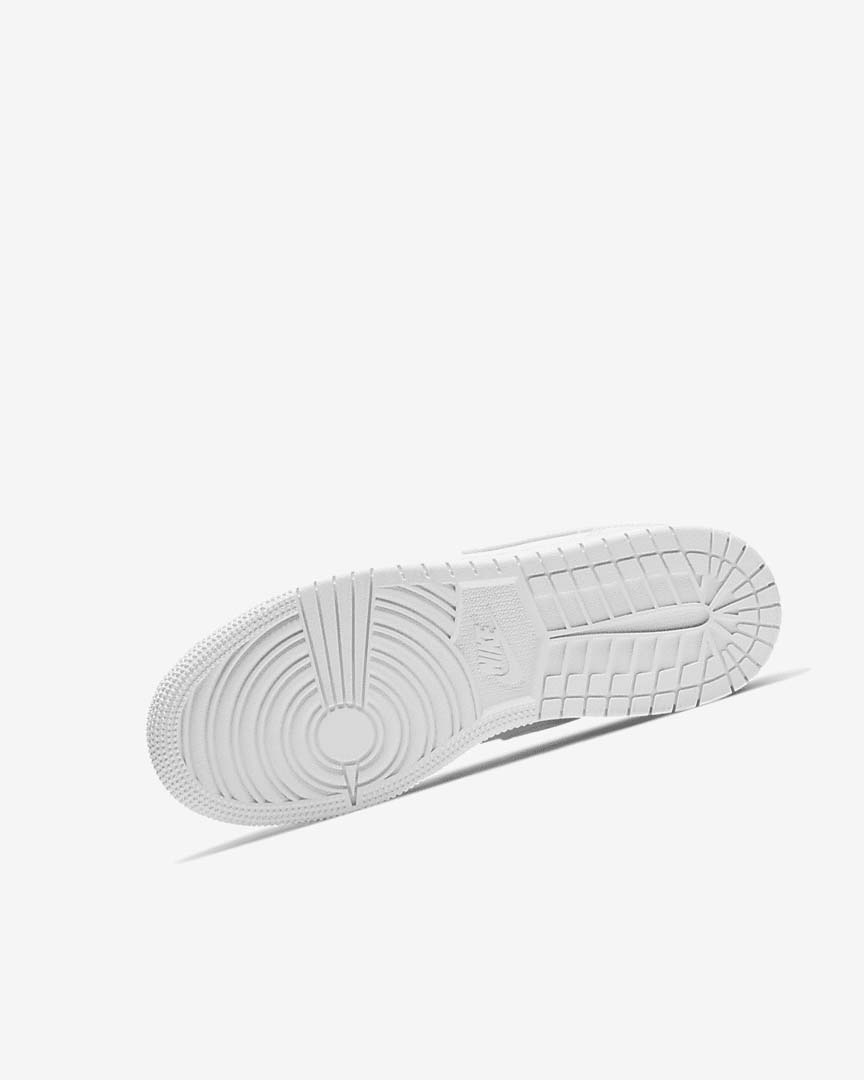 White / White / White Nike Air Jordan 1 Low Boys' Sneakers | CA_2674